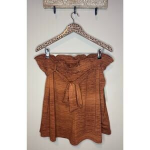 Lularoe Ella Paper Bag Copper Tone Shorts sz XL